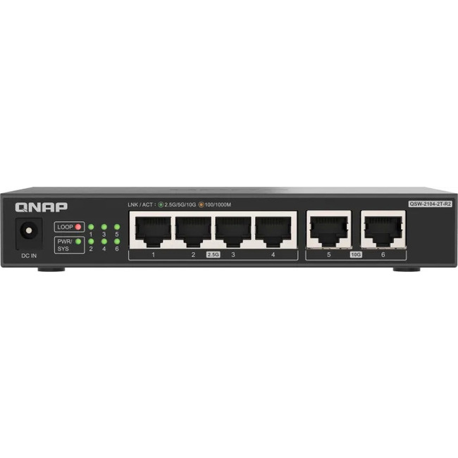 QNAP - QSW-2104-2T-R2 - ������ ������ ����