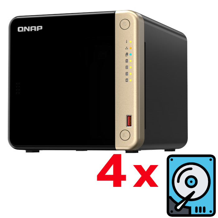 QNAP - TS-464-8G-8TB - התמונה להמחשה בלבד